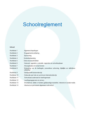 Schoolreglement Wonderwijs Hooglede